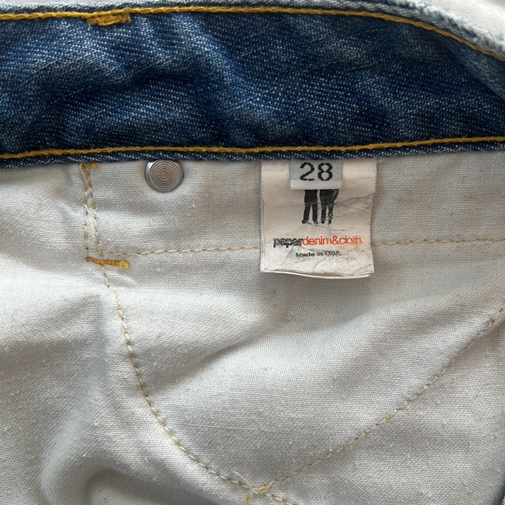 PAPERDENIM & CLOTH ORIGINAL JEANS SIZE 29 Japanese Ring x Ring denim medium wash - Picture 4 of 5